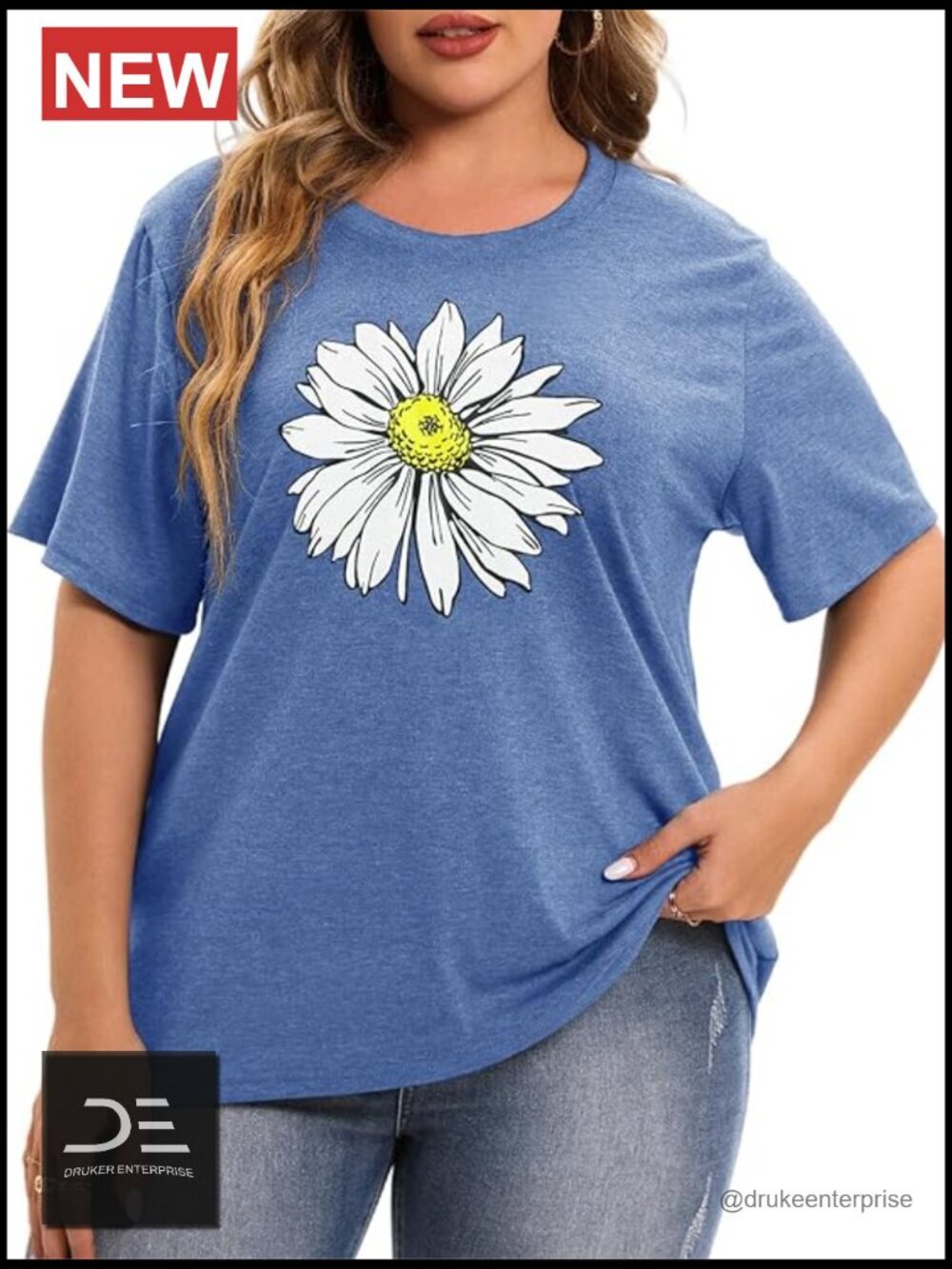 Plus Size Short Sleeve T-Shirt Casual Loose Fit Graphic Tee